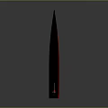Compact Modern Black And Red Watercraft With Vertical Mast And Propeller Structure
