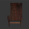 Classic Wooden Wardrobe With Double Doors Four Drawers And Support Legs