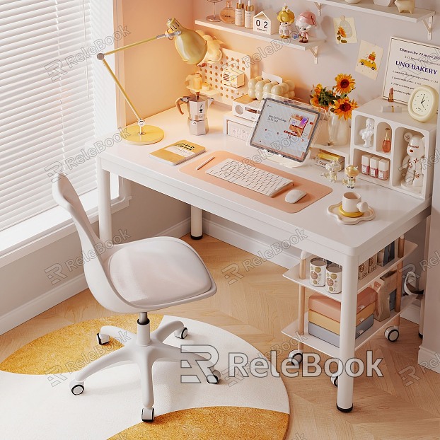 Modern desk chair desk chair combination model