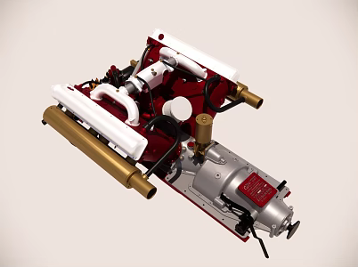 aero engine 3d model