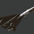 Modern Fighter XF108 Interceptor Jet Fighter 3d model