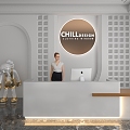 Front Desk 3d model