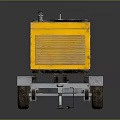 Yellow FASTRAC GS 5500 Portable Generator Trailer Mounted Equipment with Wheels