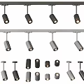 Modern Track Mounted Downlights And Spotlights With Various Styles For Home Lighting