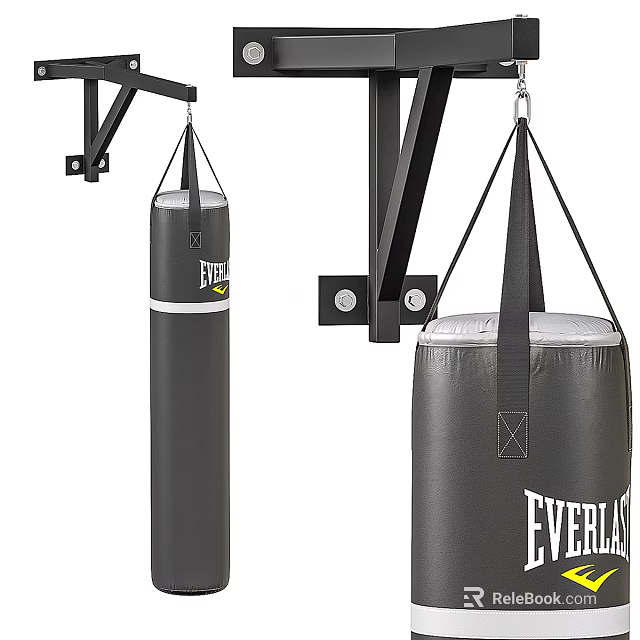 Everlast Heavy Duty Hanging Boxing Punching Bags For Sports Training Equipment 3d model 