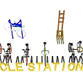 Bicycle Station With Various Types Of Bicycles And Secure Parking Racks