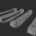 Multi Angle View Of Durable Heavy Duty Metal Track For Industrial Equipment