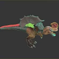 Pink Sailback Dinosaur Model Figure As Detailed Prehistoric Creature Character