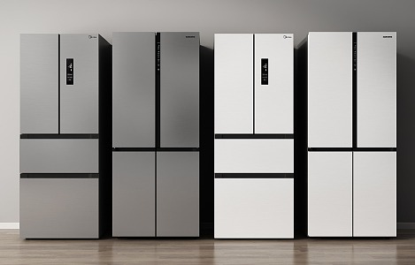 Modern refrigerator 3d model