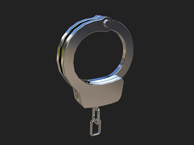 Modern Handcuffs 3d model Modern Handcuffs 3d model