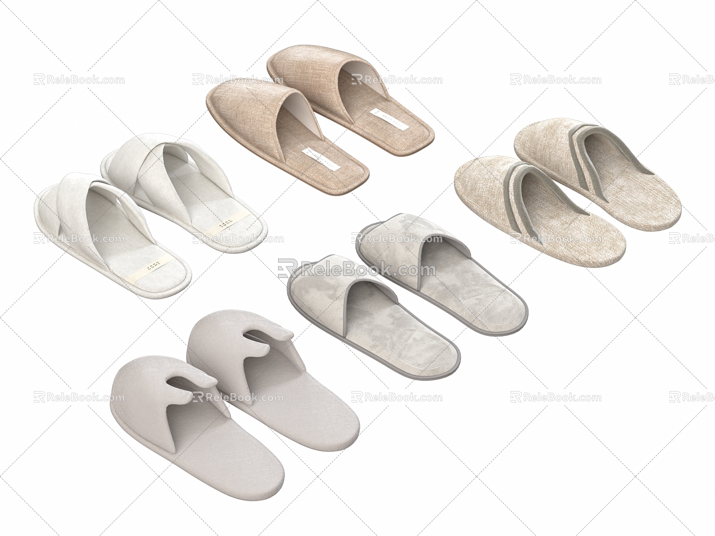 Slippers 3d model