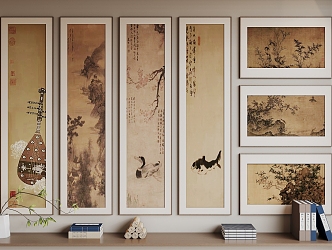 New Chinese Style Song Feng Hanging Painting 3d model