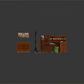 Wooden Bunk Bed Design With Desk Chair Cabinet Decorative Painting And Rug