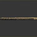 Unique Bone Spiral Weapon Featuring Intricate Skeletal Coils And Curved Design