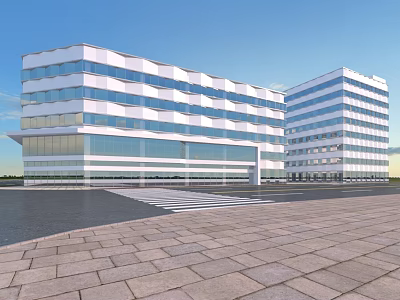 Industrial Park Office 3d model