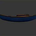 Orange And Blue Kayak Design With Comfortable Seat And Yellow Logo
