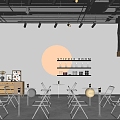 Modern Cafe 3d model