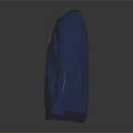 Blue Sweatshirt With White Sporting Goods Text Design For Casual Wear