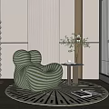 Modern Lazy Sofa 3d model