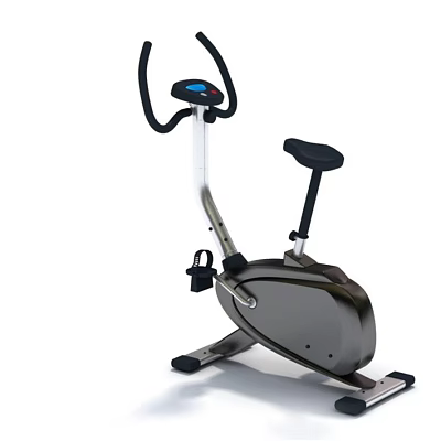 Sturdy Fitness Exercise Bike For Home Use With Digital Display And Comfortable Seat 3d model