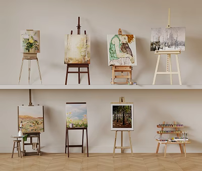 04 Easel Modern Easel 3d model