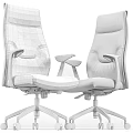 Ergonomic Black Leather Office Chair With High Back Armrests And Swivel Wheels