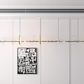 Modern Gold Chandelier With Clear Glass Shades For Living Room Wall Background