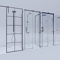 Shower room toilet shower 3d model