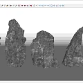 Rock Stone Block Landscape Stone 3d model