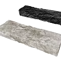 Decorative Natural Stone Slabs In Black And Gray With Rough Texture