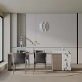 Modern table combination 3d model