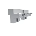 Durable Metal Mechanical Part With Multiple Slots And Structural Design