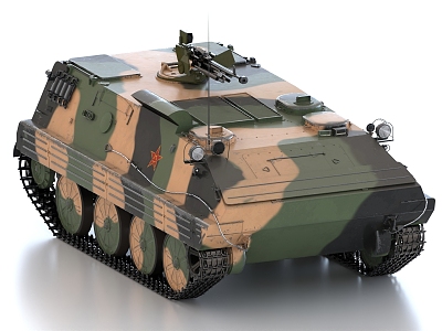 Type 63 armored personnel carrier tank Type 63 armored vehicle 3d model