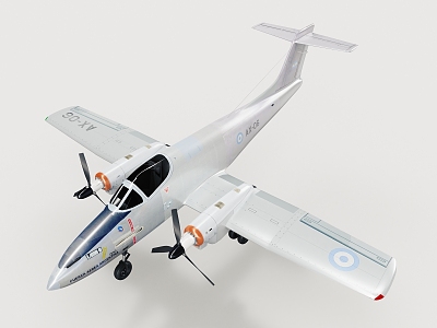 Pucara IA 58C Fighter Aircraft 3d model