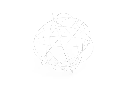 Abstract Sphere Structure With Hair Like Lines And Organ Inspired Design On White Background 3d model