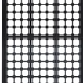 Modern Decorative Screen With Geometric Grid Pattern And Black Frame Design 3d model