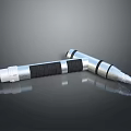 Practical Double Ended Silver Metal Household Tool with Black Grip and Ergonomic Design