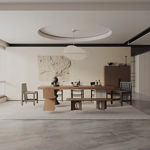Modern table combination 3d model