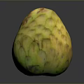 Fresh Custard Apple With Green Yellow Textured Skin And Exotic Look