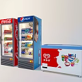 Commercial Display Refrigerators and Freezers for Coca Cola Pepsi and Wall's Ice Cream Beverages