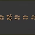 Fashionable Copper Colored Shoes With Various Styles Including Boots Heels And Flats