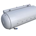 Industrial Equipment Cylindrical Stainless Steel Storage Tank With Flanges Valves And Manholes