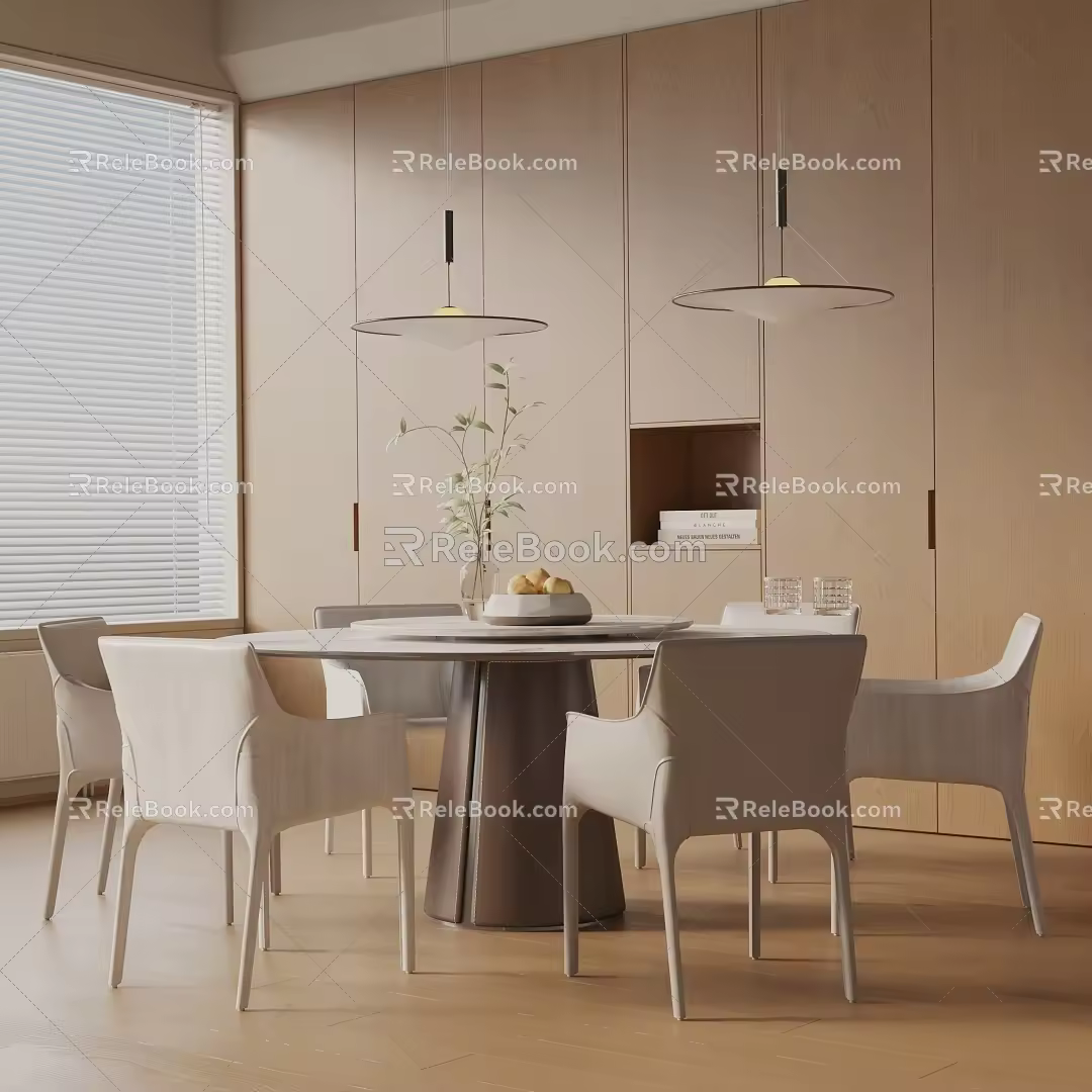 Modern table combination 3d model