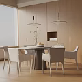 Modern table combination 3d model