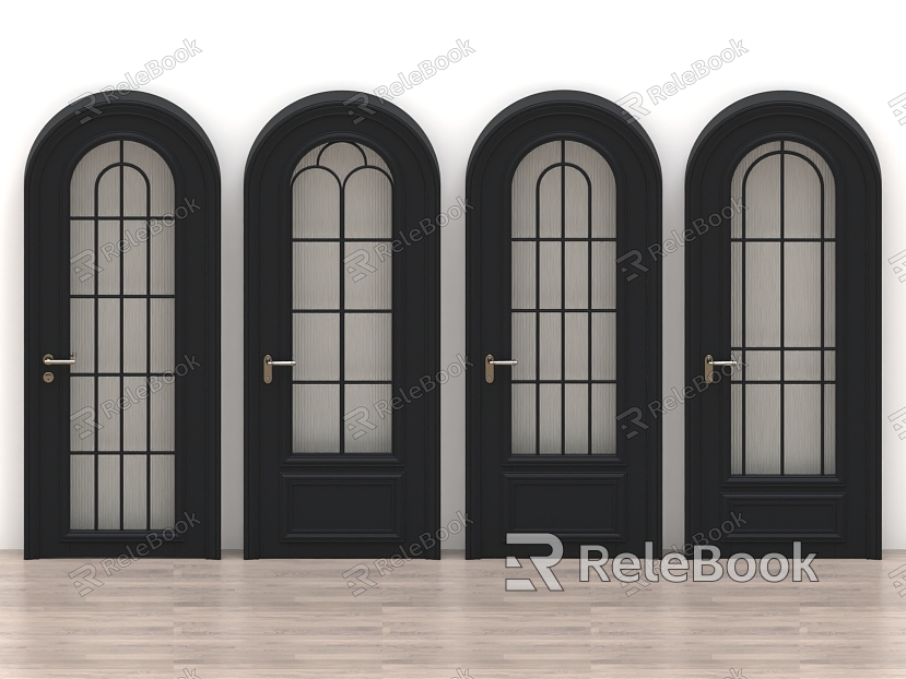 Wooden door arch security door bedroom door conference room door sliding door paint door single door double door model