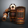Robot Robot Assistant Small Robot Robot Butler Robot Butler Figure Game Figure 3d model