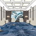 Modern Reception Room 3d model