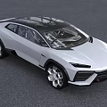 White Luxury Sports SUV With Modern Sleek Design