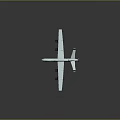 White Unmanned Aerial Vehicle With Long Wings And Multiple Propellers