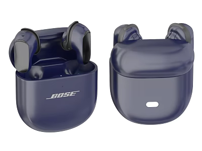 Bose Navy Blue Wireless Earbuds Charging Case Portable Design for Mobile Devices 3d model